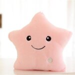 Oreiller en peluche lumineux et coloré en forme d'étoile pour fille, coussin brillant, poupée, lumière ... Oreiller en peluche lumineux et coloré en forme d'étoile pour fille, coussin brillant, poupée, lumière ...