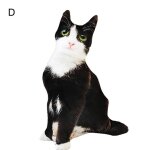 Oreiller en peluche simulant trois dimensions de 50cm, chat mignon, jouet poupée pour enfants Oreiller en peluche simulant trois dimensions de 50cm, chat mignon, jouet poupée pour enfants