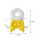 Oreiller de protection de la t�te pour b�b�, mignon oreiller en coton a ailes d'ange, anti - collision, ...