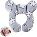 Oreiller de voyage pour b�b� de 0 a 1 an, coussin de soutien de la t�te et du cou pour si�ge auto, si�ge ...