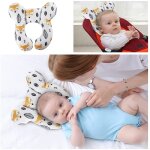 Oreiller de voyage pour b�b� de 0 a 1 an, coussin de soutien de la t�te et du cou pour si�ge auto, si�ge ...