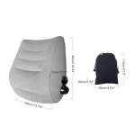 Oreiller de voyage gonflable portable en pvc, support lombaire pour la tête et le cou, pour le camping, ... Oreiller de voyage gonflable portable en pvc, support lombaire pour la tête et le cou, pour le camping, ...