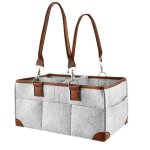 Organisateur de caddie a couches pour bb, panier de rangement portable, sac essentiel pour table a ...