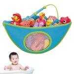 Organisateur de jouets de bain triangulaire avec ventouses puissantes - rangement etanche pour jouets ...