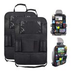 Organisateur de si�ge arri�re de voiture avec support pour tablette a ecran tactile + plusieurs poches ...
