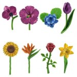 Ornements de fleurs de simulation, 8 pi�ces, fleurs de tournesol artificielles vives, jouets de d�coration ...