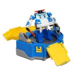 Ouaps robocar poli - mallette de jeu poli et vhicule transformable lumineux