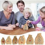 Ours en bois famille puzzle cadeaux art en bois puzzle ours en bois, famille puzzle ours en bois, cadeau ...
