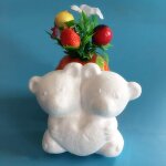 Ours double animal en mousse, 2 pi�ces, bricolage, d�coration pour f�te de no�l et mariage, cadeau