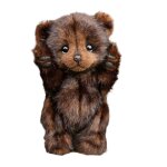 Ours en peluche, 25 cm, doux et c�lin, avec empreintes de pattes, cadeau id�al pour les enfants