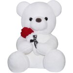 Ours peluche ours teddy bear avec rose, mignon juet en peluche oreiller ours cadeau de poupée pour enfants ... Ours peluche ours teddy bear avec rose, mignon juet en peluche oreiller ours cadeau de poupée pour enfants ...