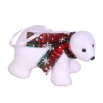 Ours polaire pour arbre de nol, ornement de nol intressant, joli pendentif animal, dcoration de sacs ...