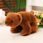 Ours polaire en peluche, poupe, cadeau pour enfants, zoo ours brun accroupi - 35 cm (0, 34 kg)