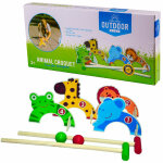 Outdoor play croquet animaux