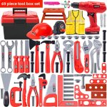 Outil enfant complet set faux outil de réparation pour bébé with drill screwdriver jouet de maison pour ... Outil enfant complet set faux outil de réparation pour bébé with drill screwdriver jouet de maison pour ...