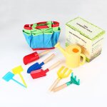 Outils de jardinage pour enfants, 9pcs ensemble d'outils de jardin avec arrosoir, gants, r�teau, pelle, ...
