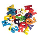 Outils de jouet 26 lettres en bois cartoon r�frig�rateur aimant enfant b�b� jouet educatif no1047