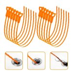Outil de nettoyage de drain de salle de bains, crochet de vidange, dissolvant de bouchon de vidange pour ...
