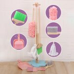 Outils de nettoyage pour enfants, jeu de simulation, ensemble de jouets, brosse a vadrouille pour filles ...