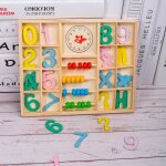Outils pdagogiques en bois pour enfants, jouets educatifs montessori, boulier, apprentissage prcoce ...