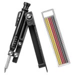Outil de scribe multifonctionnel, crayons de construction, outils de menuiserie avec crayon a trou profond, ... Outil de scribe multifonctionnel, crayons de construction, outils de menuiserie avec crayon a trou profond, ...