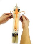 Outil de tricot de bracelet en bois simple, outil de tricot de bracelet, bricolage de paracorde en bois, ...