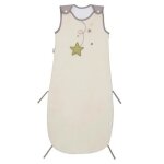 P'tit basile - gigoteuse et� coton bio - doublure eponge - 18 - 36 mois - 105 cm - pluie d'�toiles ecru ...