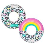 Pack 2 bou?es gonflables ronde xxl pour piscine & plage ultra confort, flotteur deluxe - pack twin donut ...
