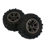 Pack de 2 pi�ces de rechange de pneus de voiture rc, pour voiture monstre 1:16 xinlehong 9130 9137