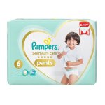 Pack 31 couches pampers premium care pants taille 6 (16 kg et + )