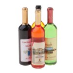 Pack de 4 bouteilles de vin miniatures pour maison de poupée, ornement de scène de champagne, accessoires ... Pack de 4 bouteilles de vin miniatures pour maison de poupée, ornement de scène de champagne, accessoires ...