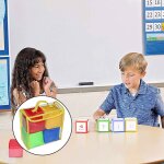 Pack de 4 cubes de ds de jeu en mousse souple de 4 pouces, cubes d'apprentissage a faire soi - mme ...