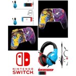 Pack casque pc gamer switch - manette sans fil bluetooth am�lior�e pour nintendo switch - pikachu vs. ...