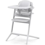 Pack chaise lemo 3 en 1 (chaise + babyset + plateau repas) - all white - cybex gold