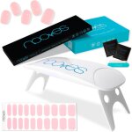 Pack de feuilles a ongles en gel prcur premium designs roses + lampe a ongles uv / led portable 8 w ...