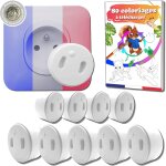Pack of 10 removable baby socket covers [no keys or adhesive]  made in france  bebealis 100% french ...