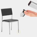 Pack of 20 lamellar plugs for square tubes 15 x 15 mm plastic end caps for trampoline furniture legs ...