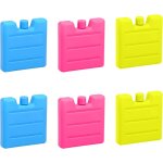 Pack of 6 freezer blocks, ice block for insulated bag, reusable freezer bag, 200 ml refrigerant blocks, ...