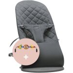 Pack transat bliss coton anthracite + arche de jeux yeux espiègles - babybjörn Pack transat bliss coton anthracite + arche de jeux yeux espiègles - babybjörn
