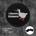 La paix n'a jamais et une option, ecusson de canard, emblme amusant brod avec support de fixation ...