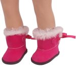 Paire de bottes d'hiver faites a la main pour poup�es am�ricaines de 18 pouces, 43cm, accessoires a la ...