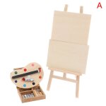 Palette de chevalets miniatures pour maison de poupe 1:12, bote de peinture, 2 planches a dessin, dcoration ...