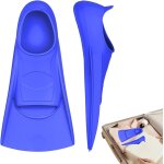Palmes d'entranement de natation - palmes de natation confortables en silicone flottantes 1 paire de ...