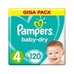 Pampers baby - dry taille 4 120 couches (9 - 14 kg)