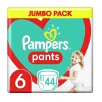 Pampers couches 15kg + , taille 6 - exlarge, 44pcs - 8006540069356