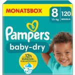 Pampers couches baby - dry taille 8 17 kg + pack mensuel 1x120 pièces Pampers couches baby - dry taille 8 17 kg + pack mensuel 1x120 pièces