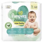 Pampers couches harmonie t1 (2 - 5 kg) avec emballage papier recyclable