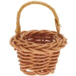 Panier avec anse miniature - monde des lutins' 4. 5x6 cm - rico design bois Panier avec anse miniature - monde des lutins' 4. 5x6 cm - rico design bois
