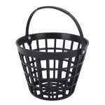 Panier de balle de golf noir, conteneur de balle de golf en plastique et nylon, support de balle de golf ...