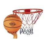Panier de basket mural acier ø 47 cm enfant - avec ballon, pompe, filet, fixations - anneau, cerceau ... Panier de basket mural acier ø 47 cm enfant - avec ballon, pompe, filet, fixations - anneau, cerceau ...